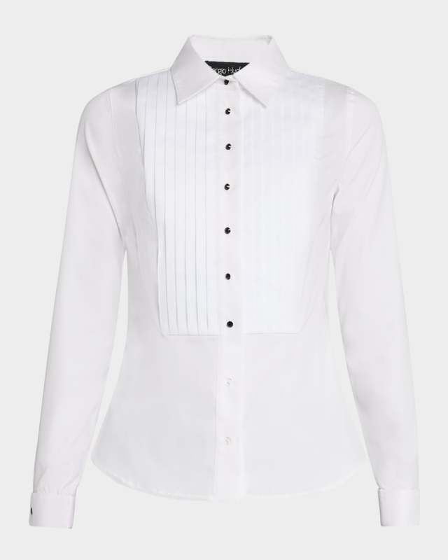 Pleated Bib Tuxedo Shirt